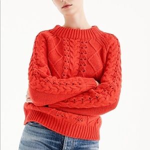 MOVING SALE!!! OBO!! Jcrew mock neck cable knit sweater H4386